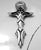 Red Ruin Cross Pendant in Sterling Silver